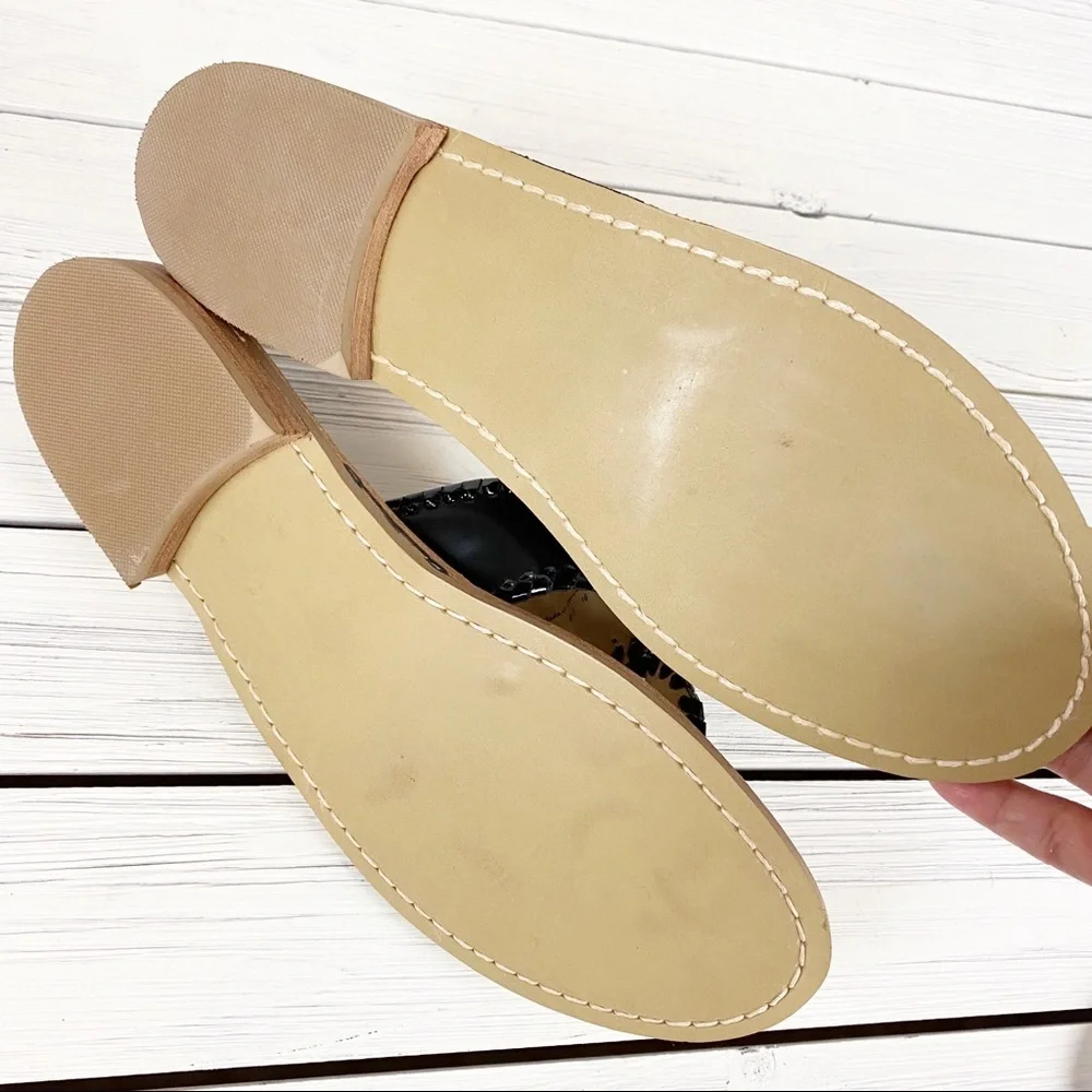 NEW Jack Rogers Hamptons Black Flat Sandals 10.5 - Picture 5 of 11